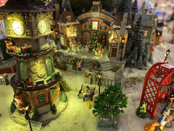 Christmas village model