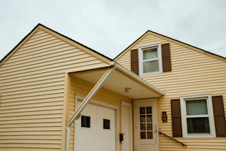 yellow house during day