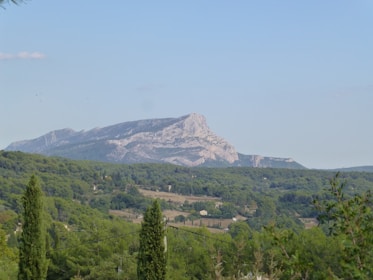 A scenic landscape of a popular travel destination with clear skies and vibrant colors.