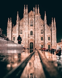 Milan Cathedral, Italy at night