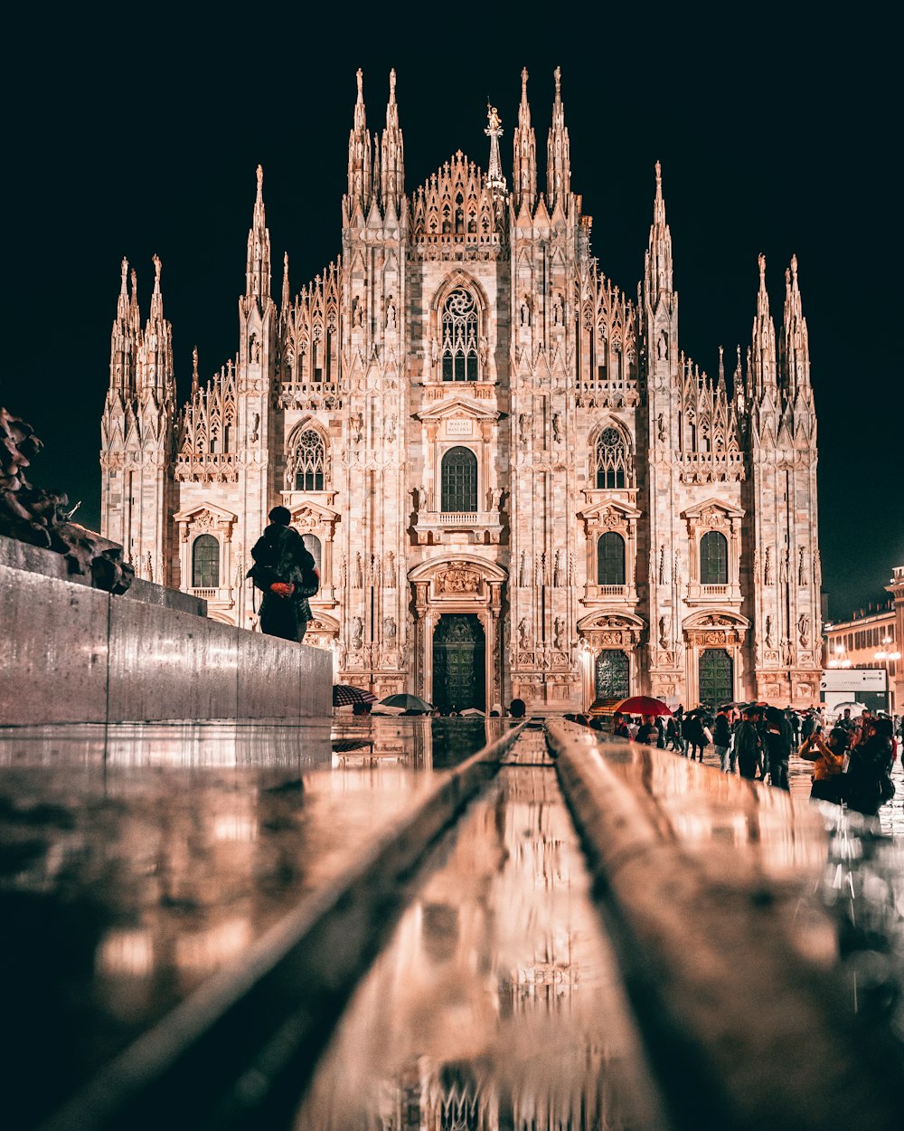 Milan Cathedral, Italy at night