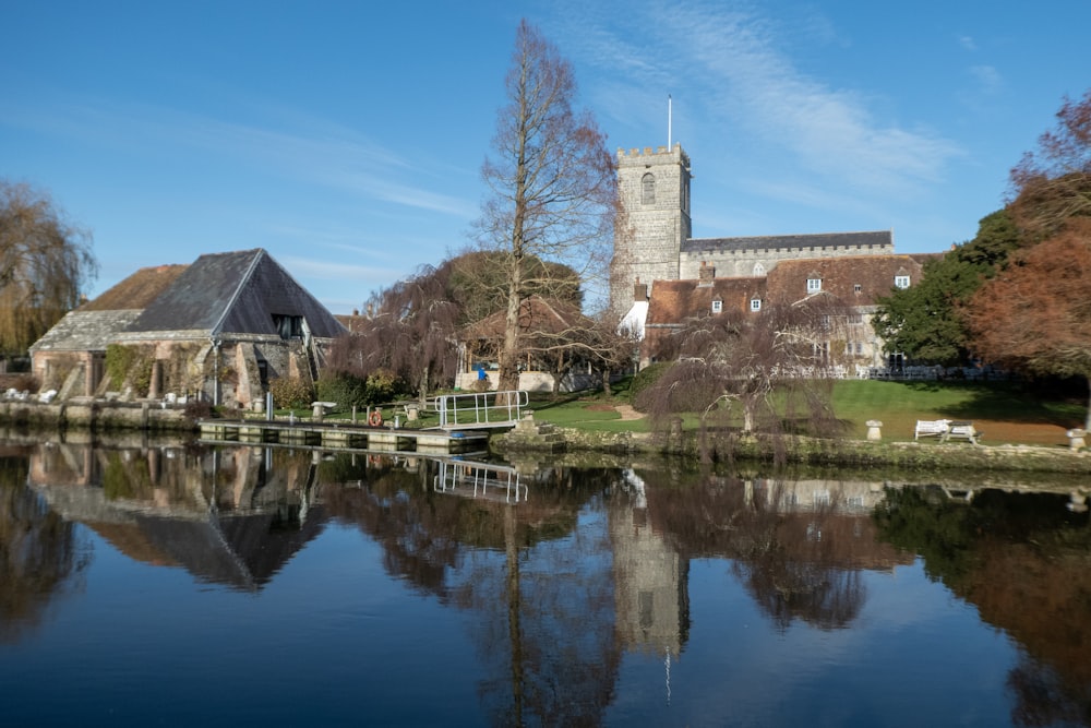 buildings near body of water during day