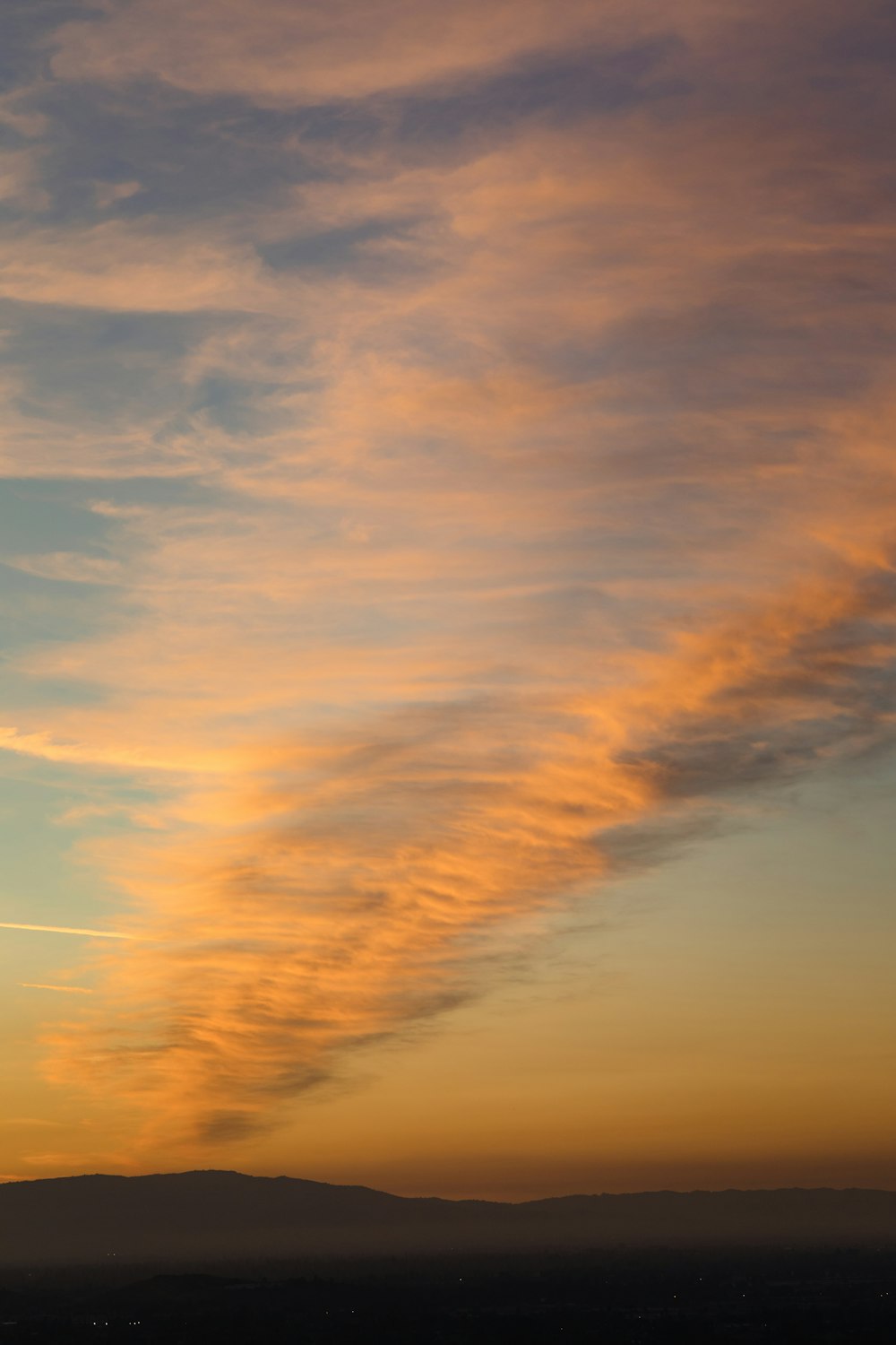 Wolkenmeer bei Sonnenuntergang