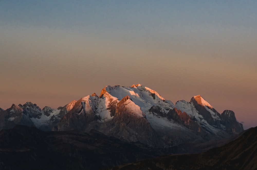 snow-covered mountain