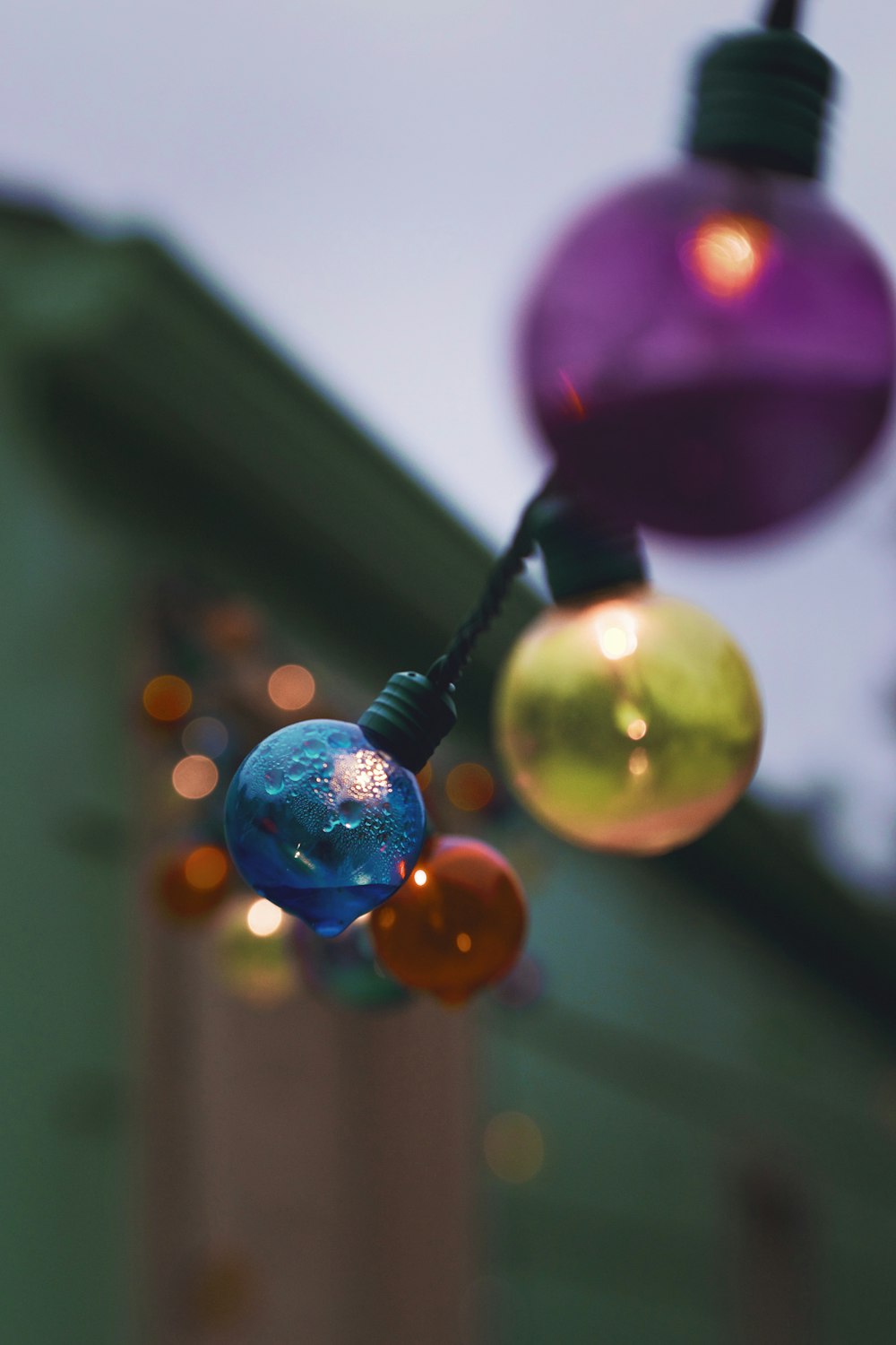 assorted-color string lights