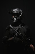 man holding rifle
