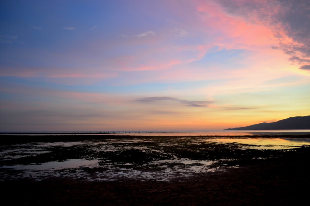 sunset on the mountain photograph