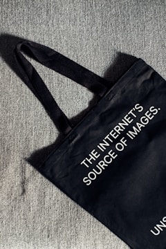 a black bag with the words the internet is source of images printed on it