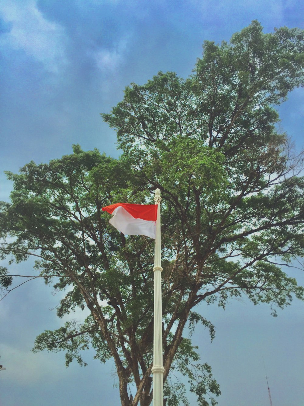 red and white flag