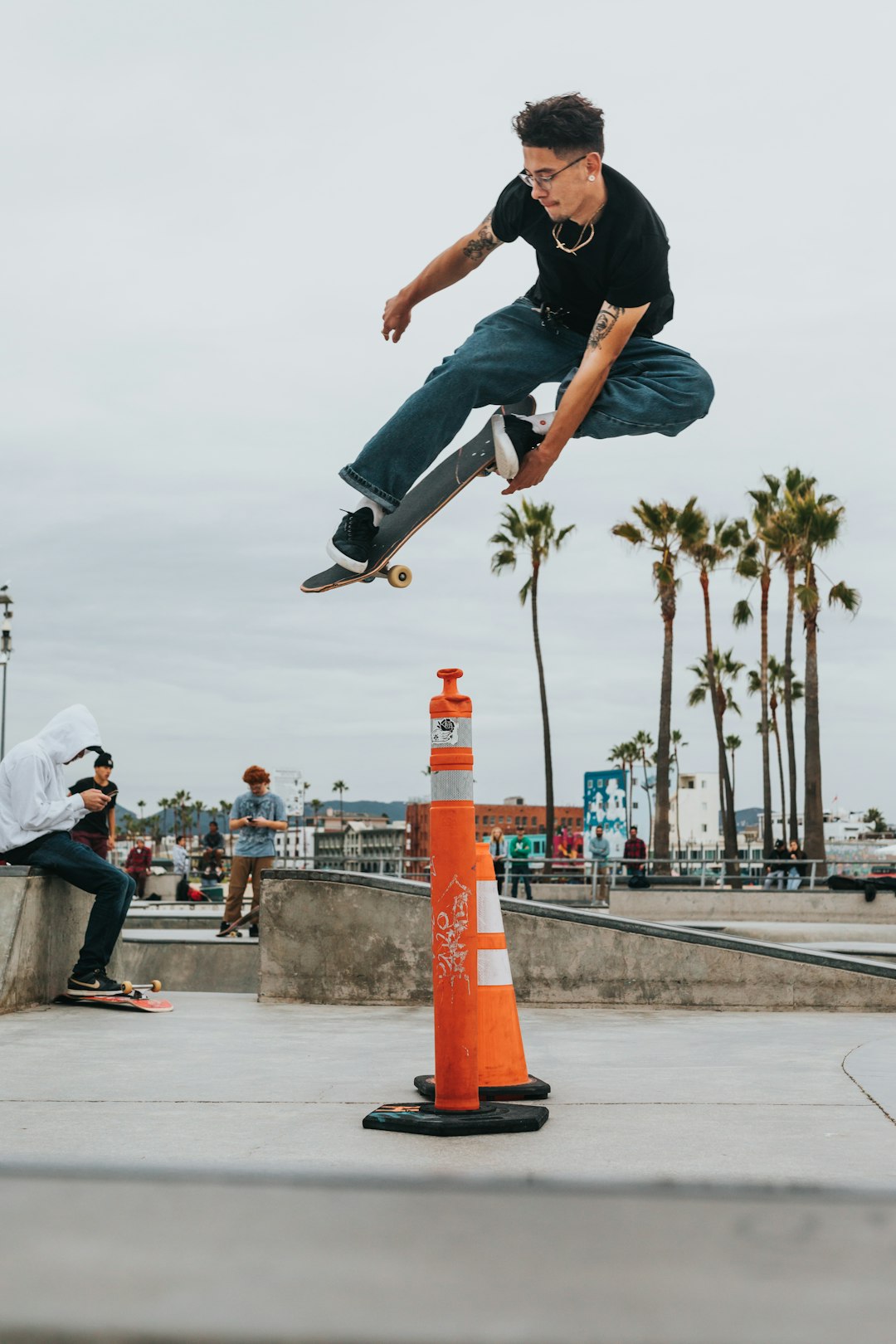 man riding skateboard