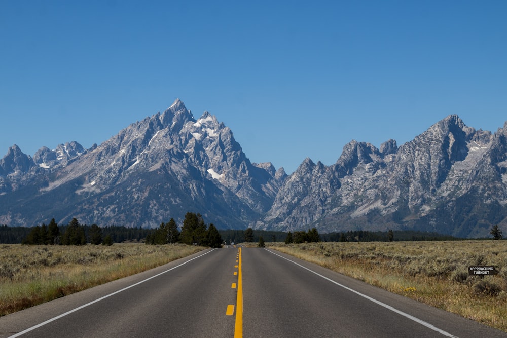 road towards mountain