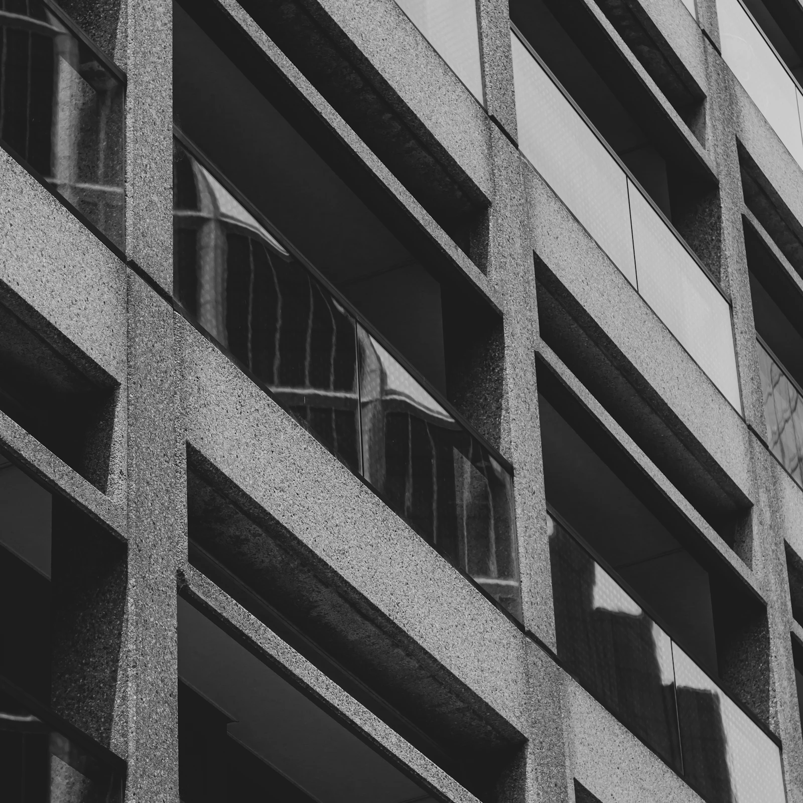 Sydney city streetscape in black and white