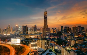 cityscape under blue sky