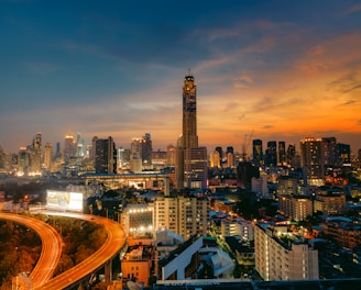 cityscape under blue sky