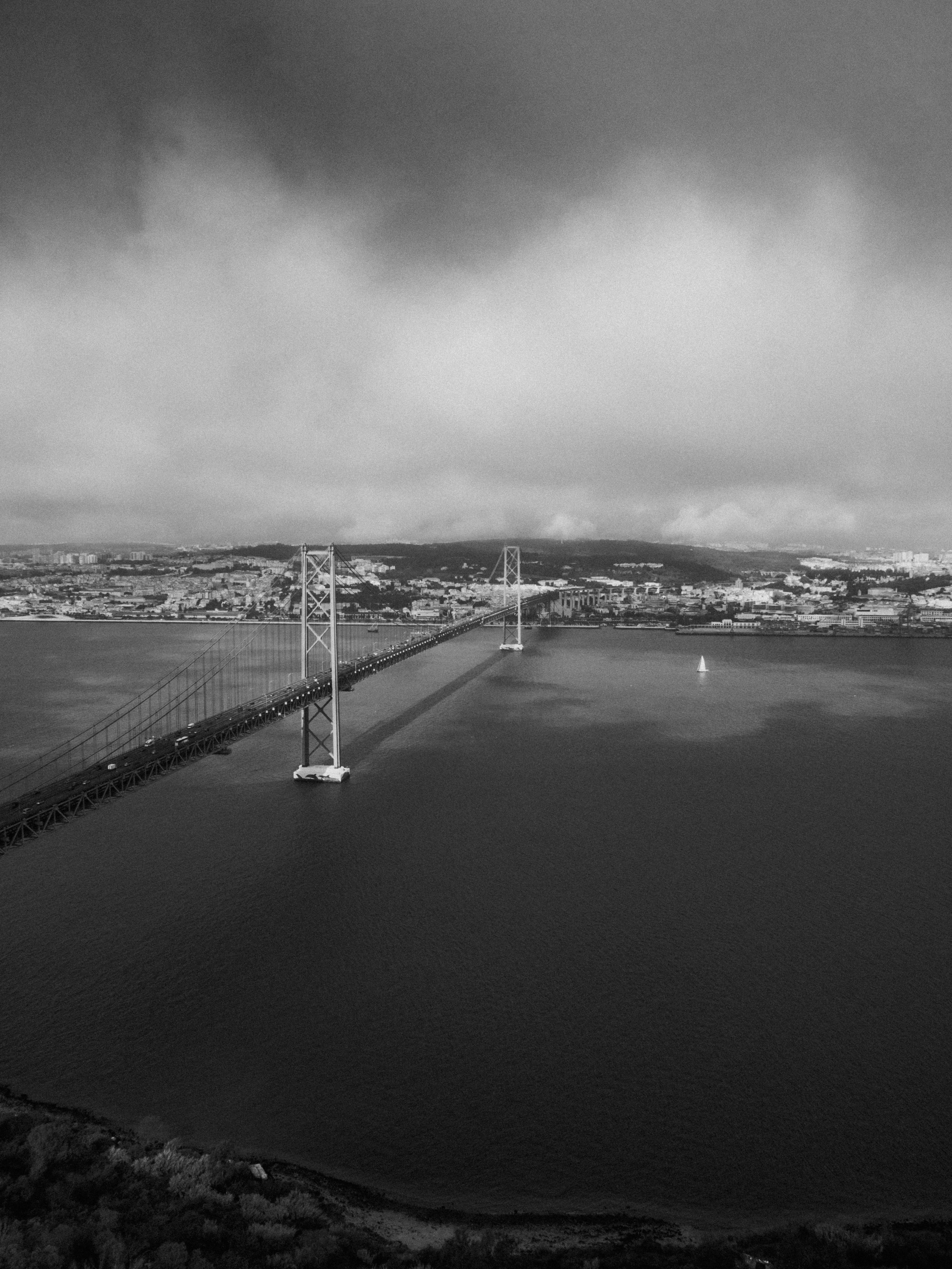 Grayscale photography of bridge during daytime photo – Free Grey Image