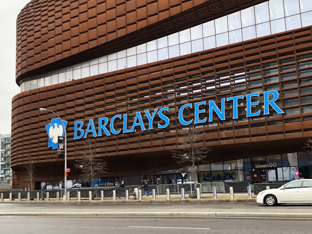 white vehicle near Barclays Center