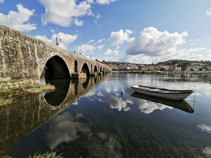 Bridge and Lima river in Ponte de Lima