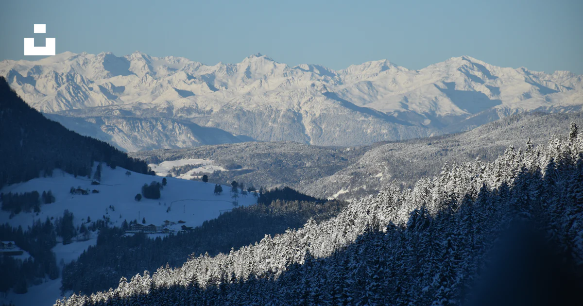 Snow Capped Ridge Aerial photography of snow capped mountain ridge photo – Free Animal ...