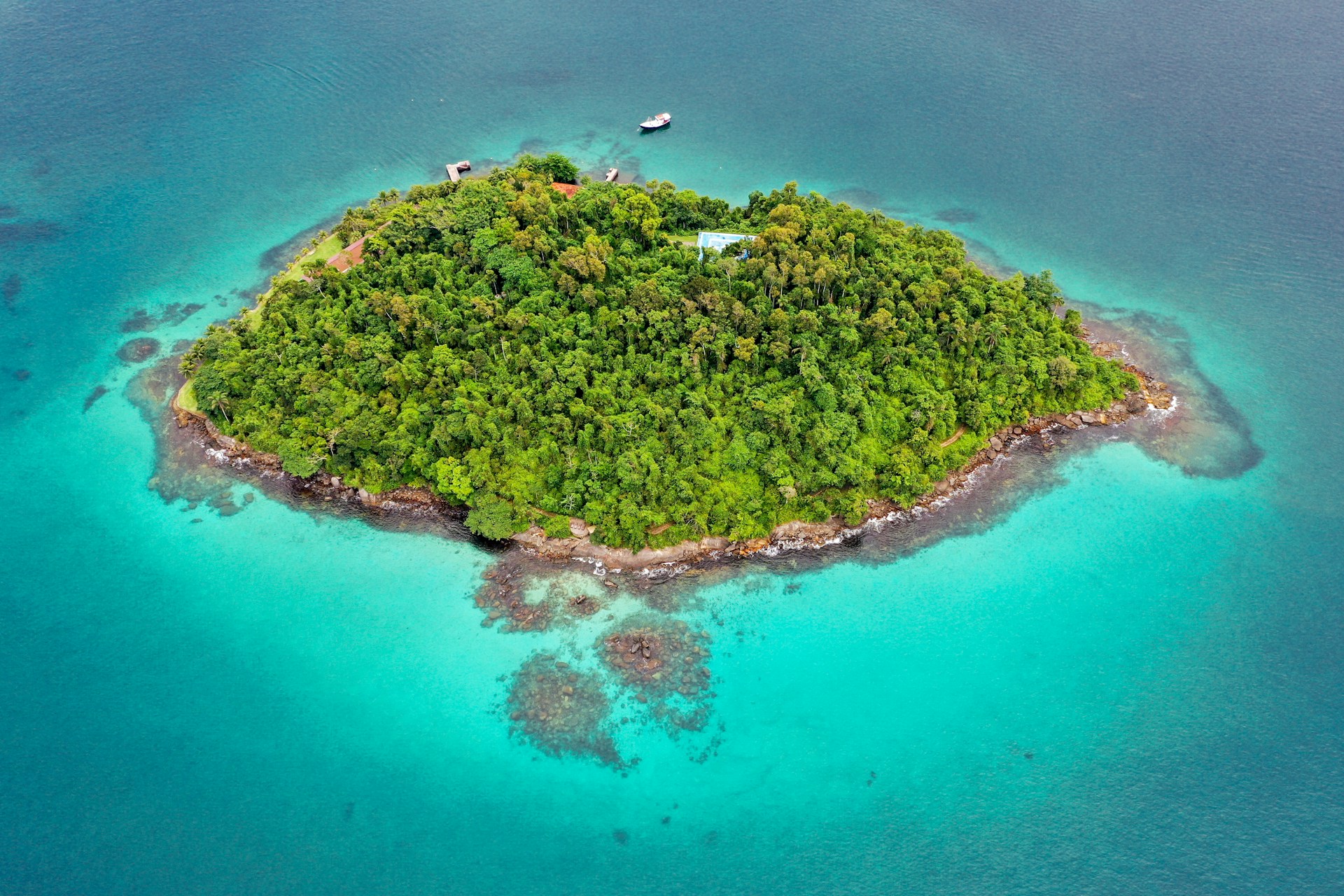 aerial green island