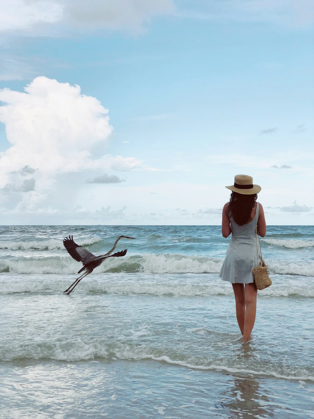 woman at beach