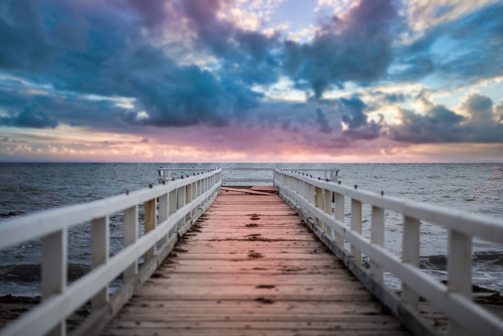 brown and white wooden dock during daytime