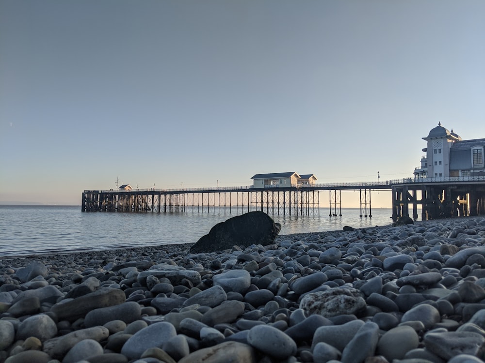photography of pier during daytime