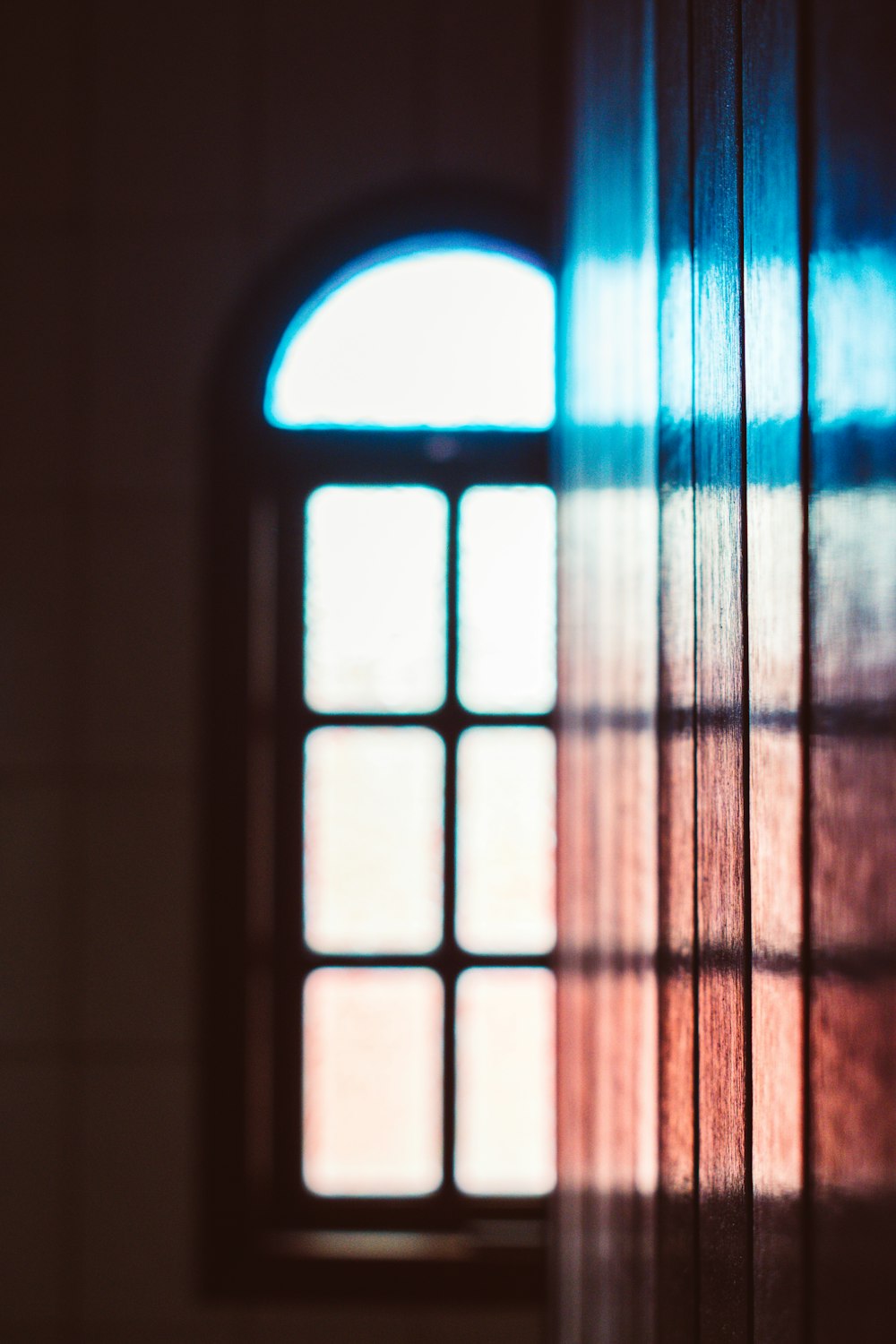 silhouette of window pane