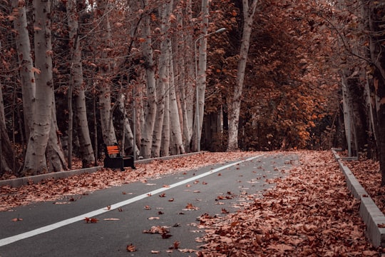 asphalt road scenery in Karaj Iran