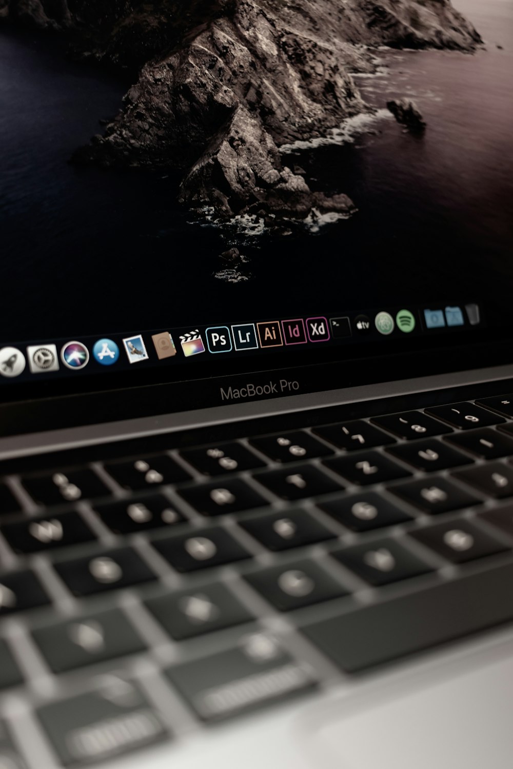 MacBook Pro displaying island
