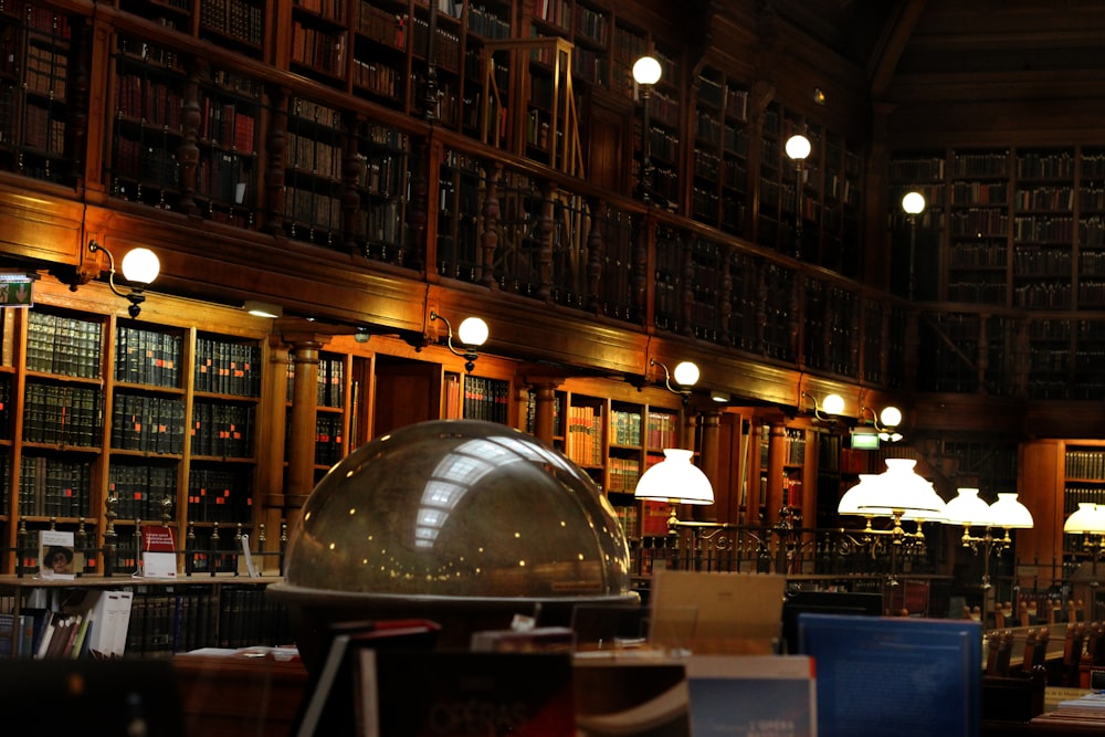 interior library scenery
