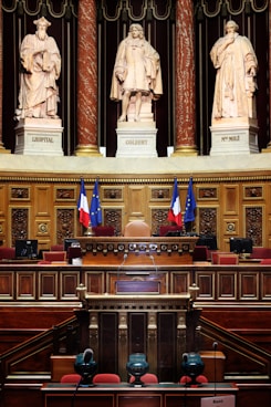 three men sculptures