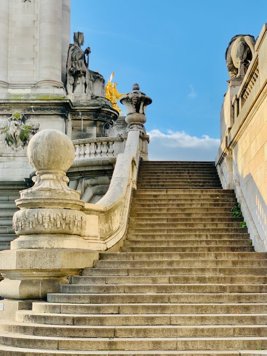 grey concrete stairs in Pont Alexandre III France