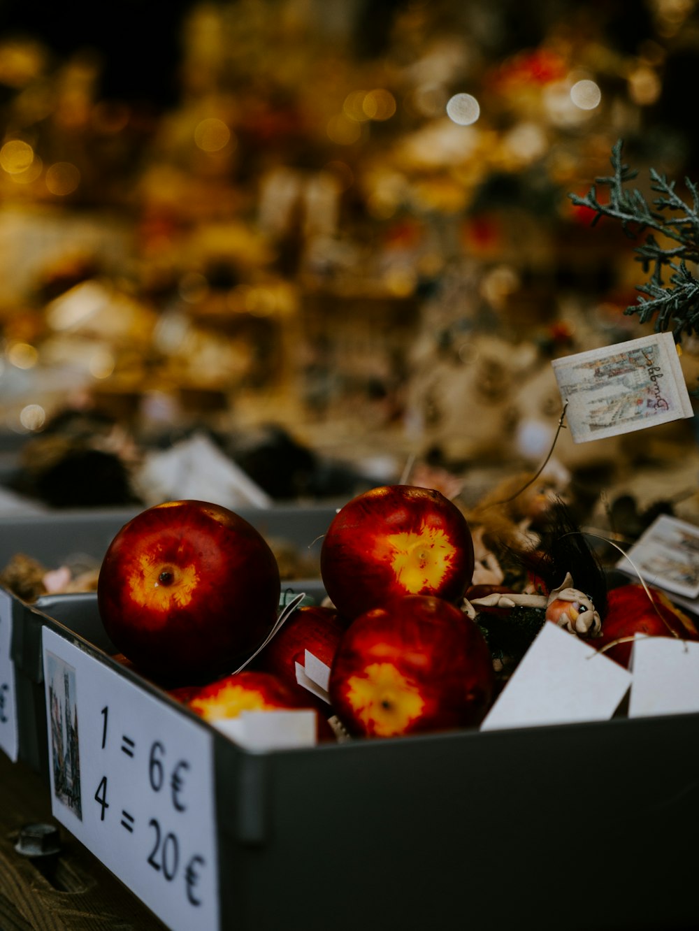 box of apples