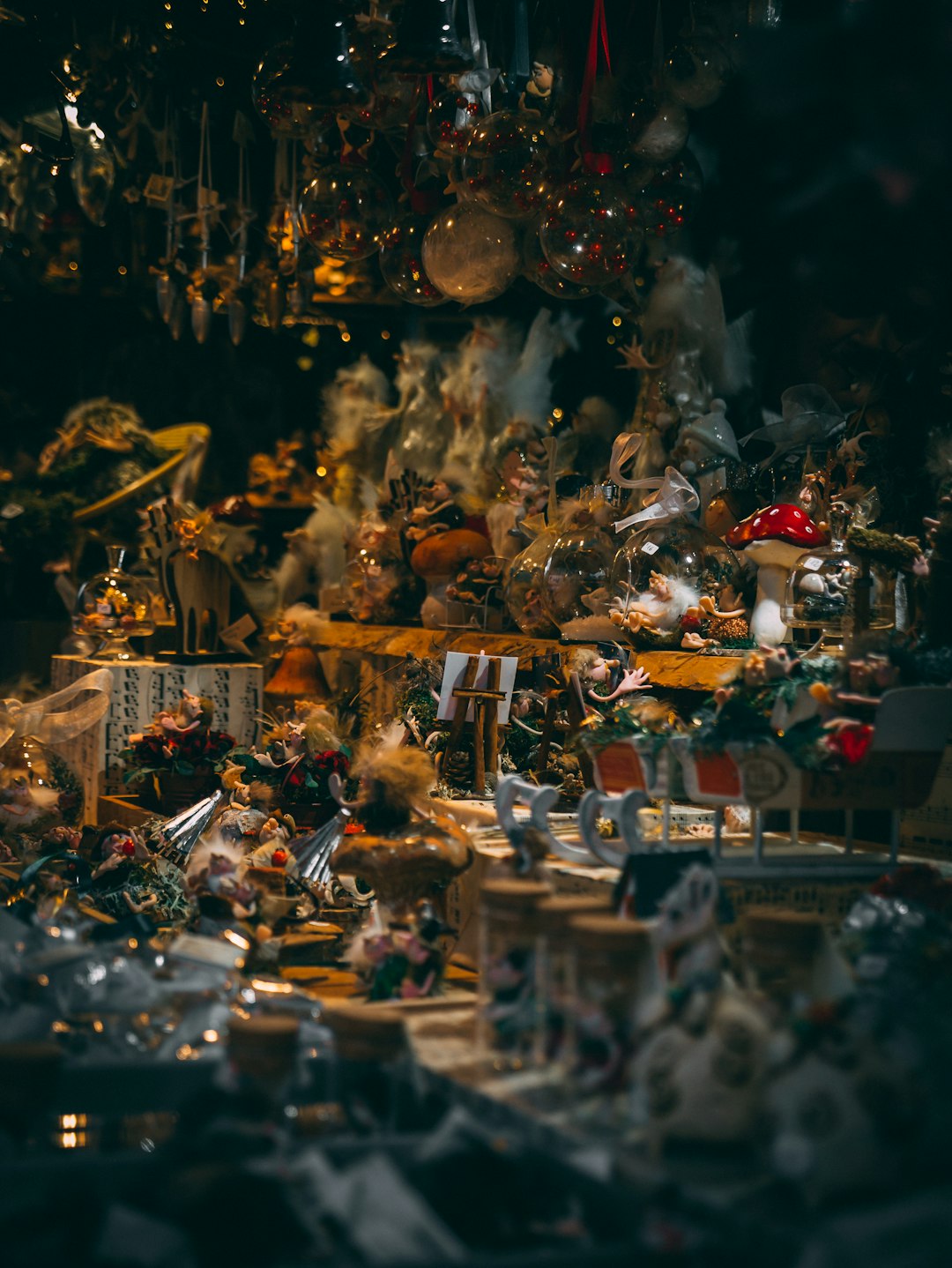 Christmas decors on table