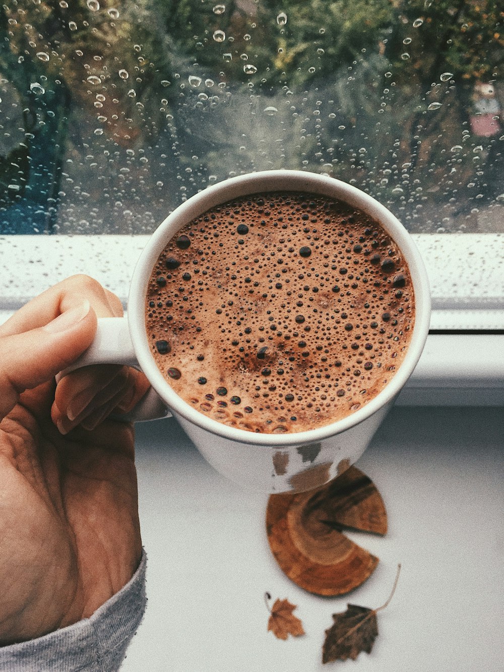 taza de café llena