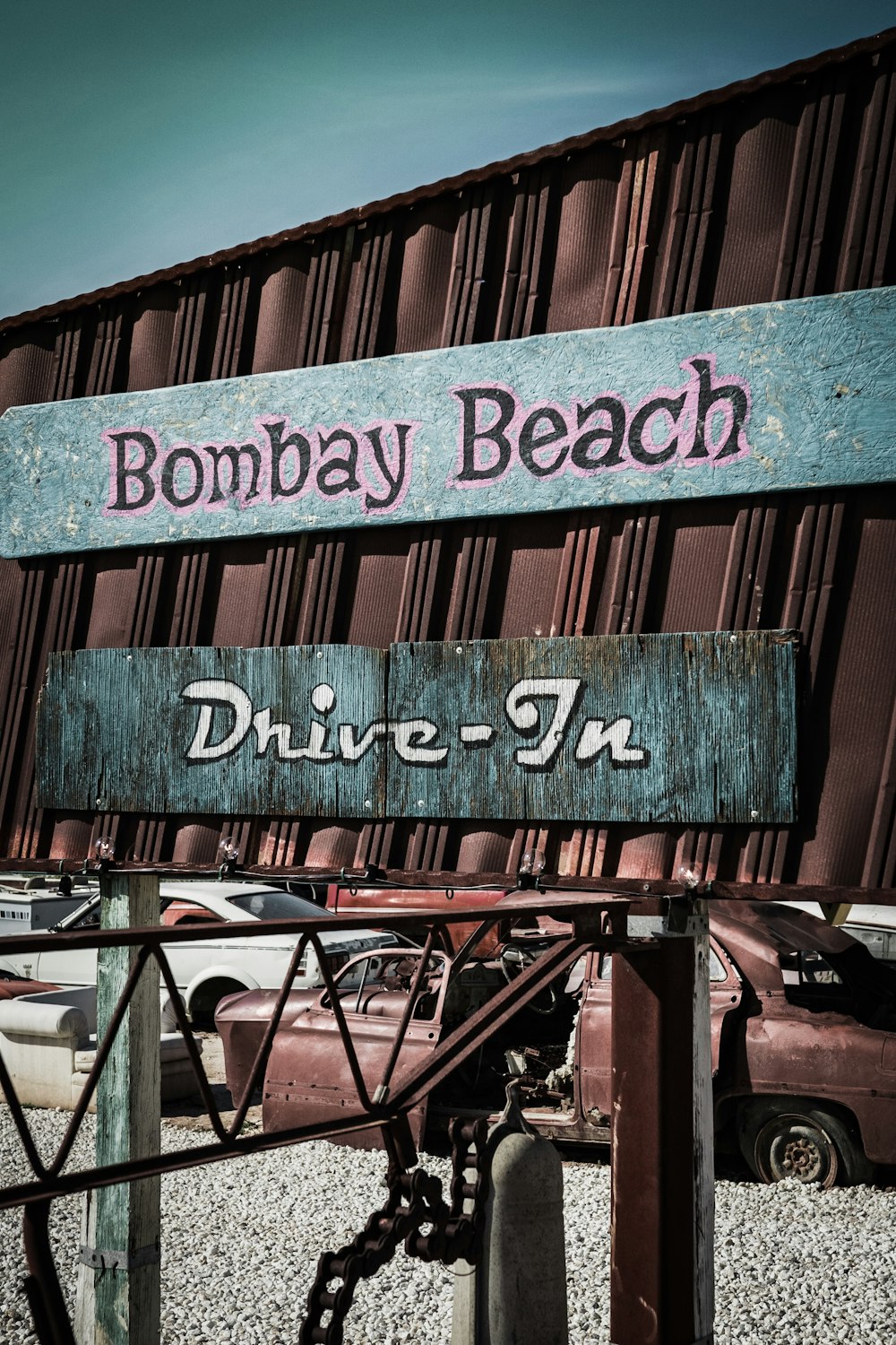 Señalización de la playa de Bombay