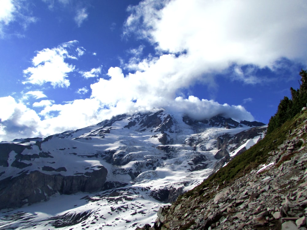 snow capped mountain