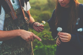 A consultant guiding a farmer through mushroom cultivation techniques.