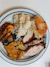 dish on white ceramic plate