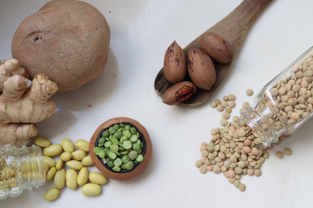 assorted grains and spices