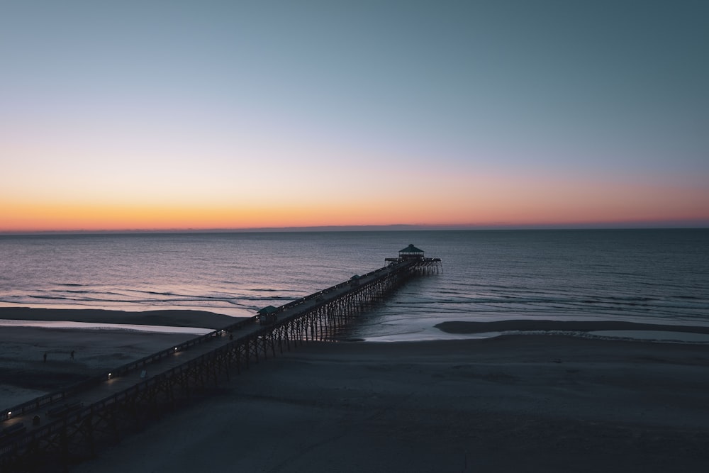 pier and golden hour