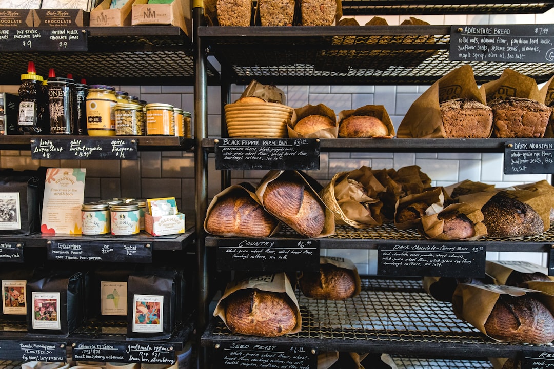 baked bread on rack