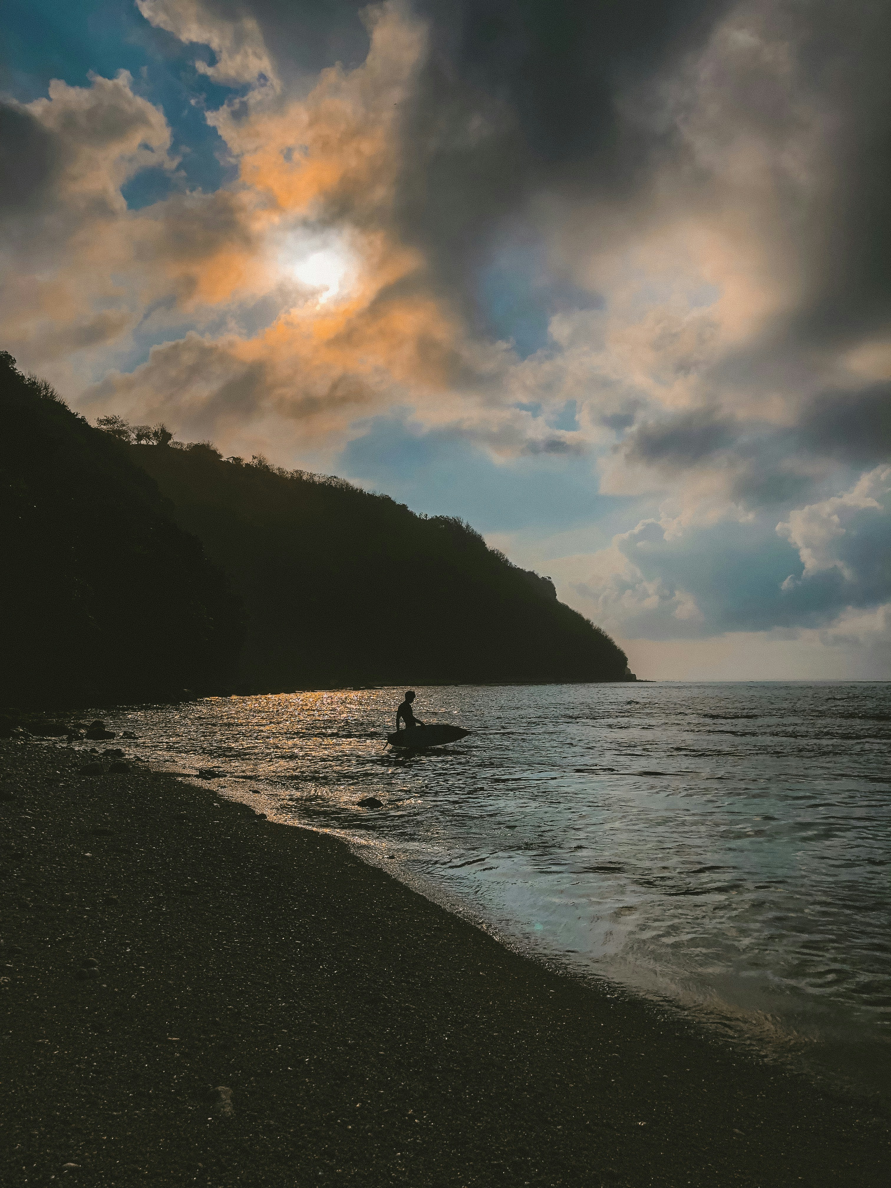 a person in a boat on a body of water