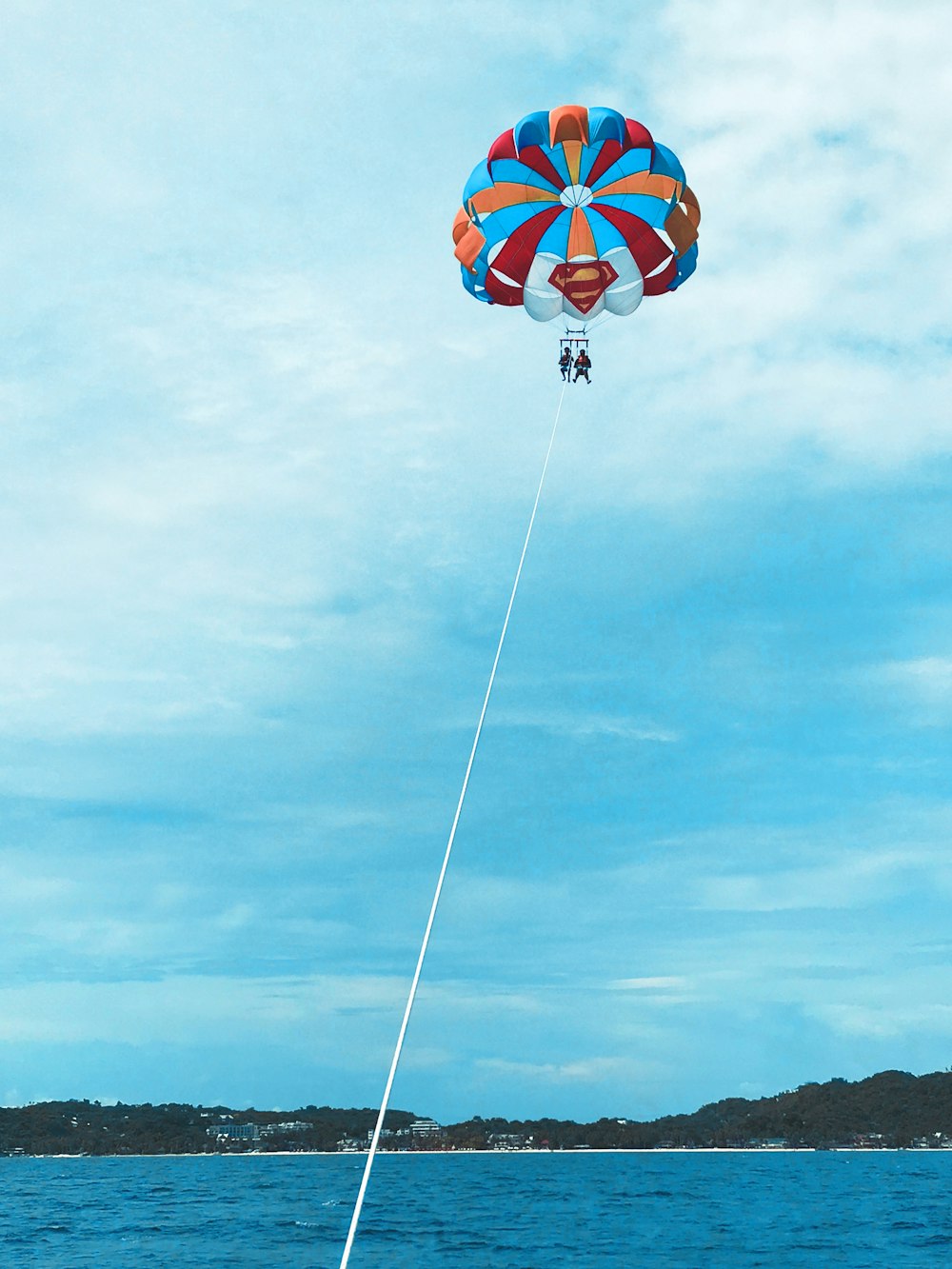 people parasailing