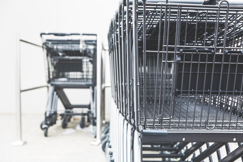 gray shopping cart