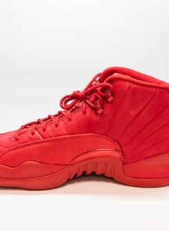 unpaired red Air Jordan 12