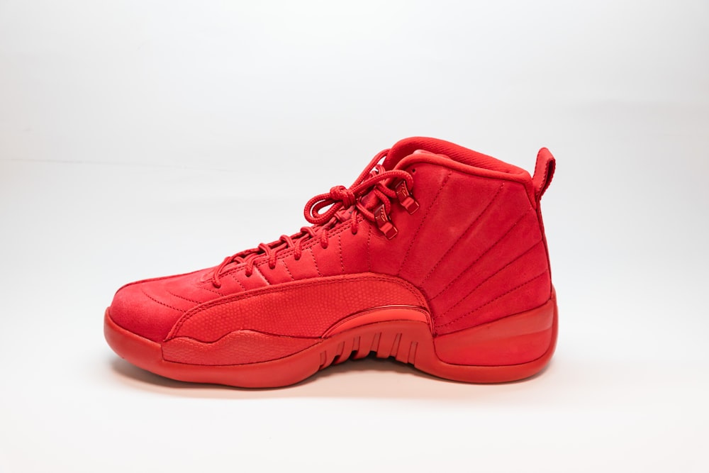 unpaired red Air Jordan 12