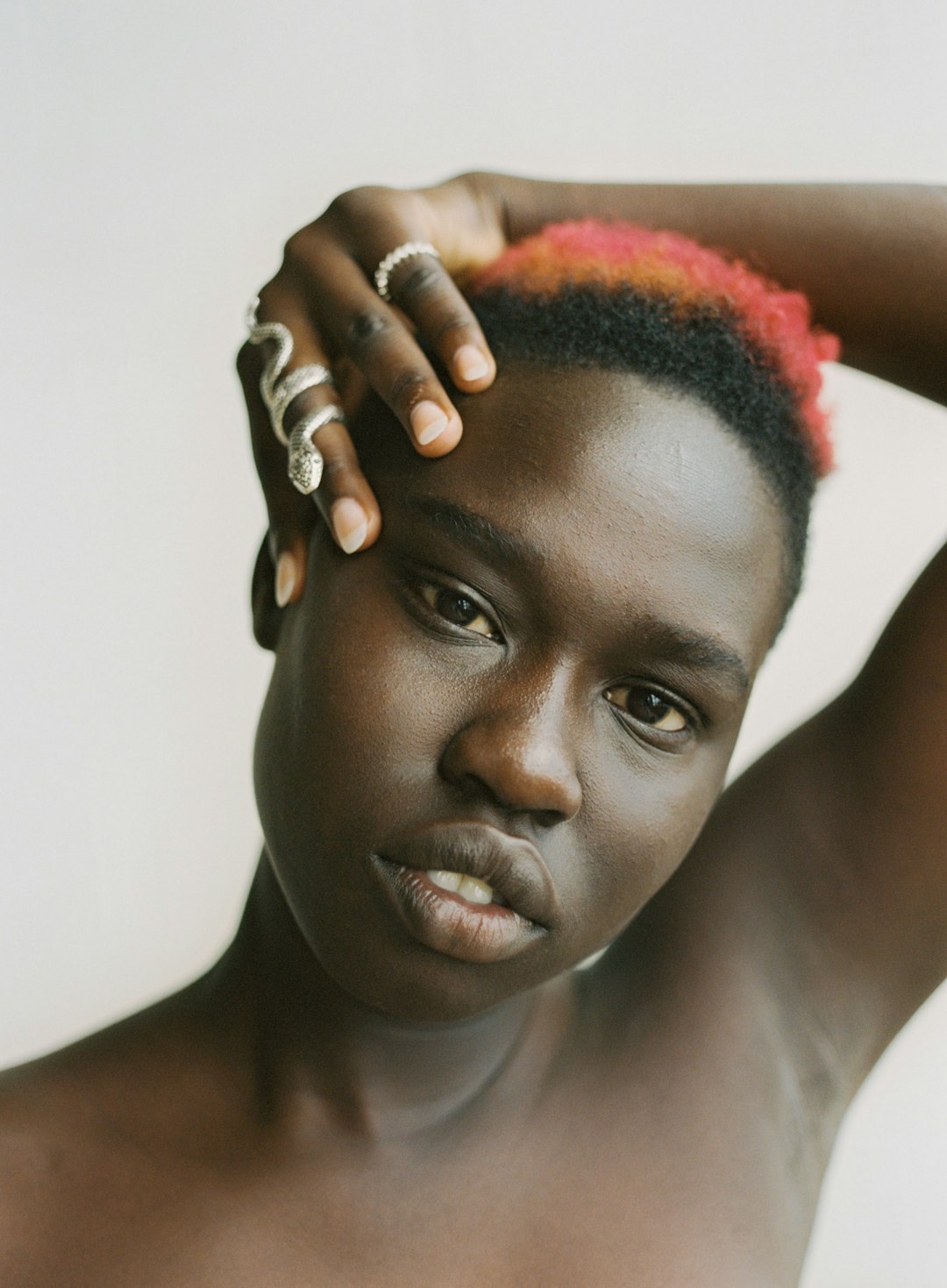 woman in red hair