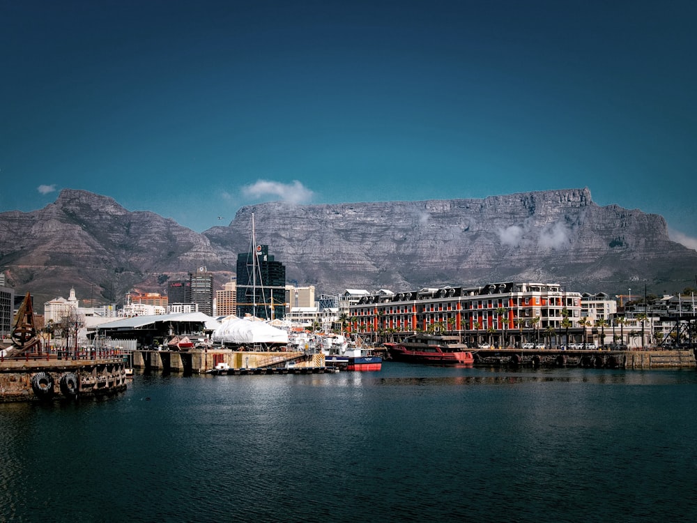 photography of buildings beside body of water during daytime