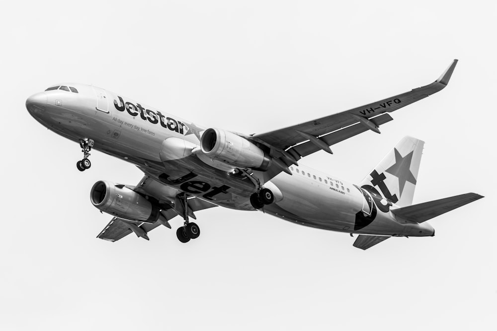 white Jetstar airliner